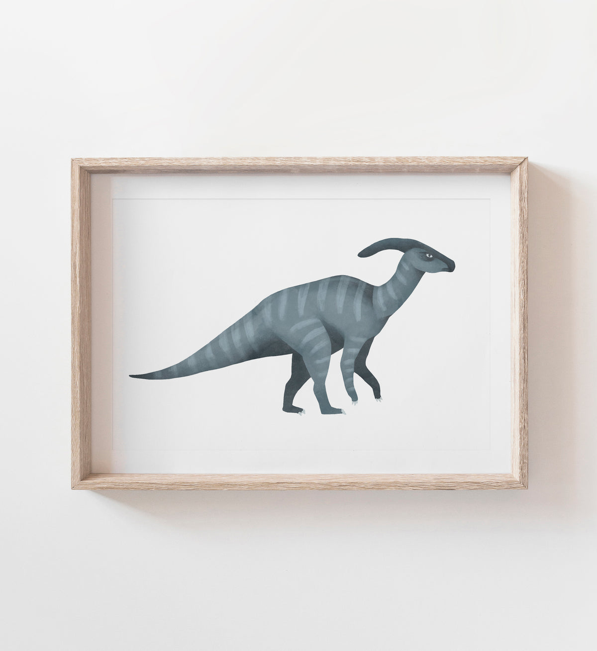 Parasaurolophus Print - Blue