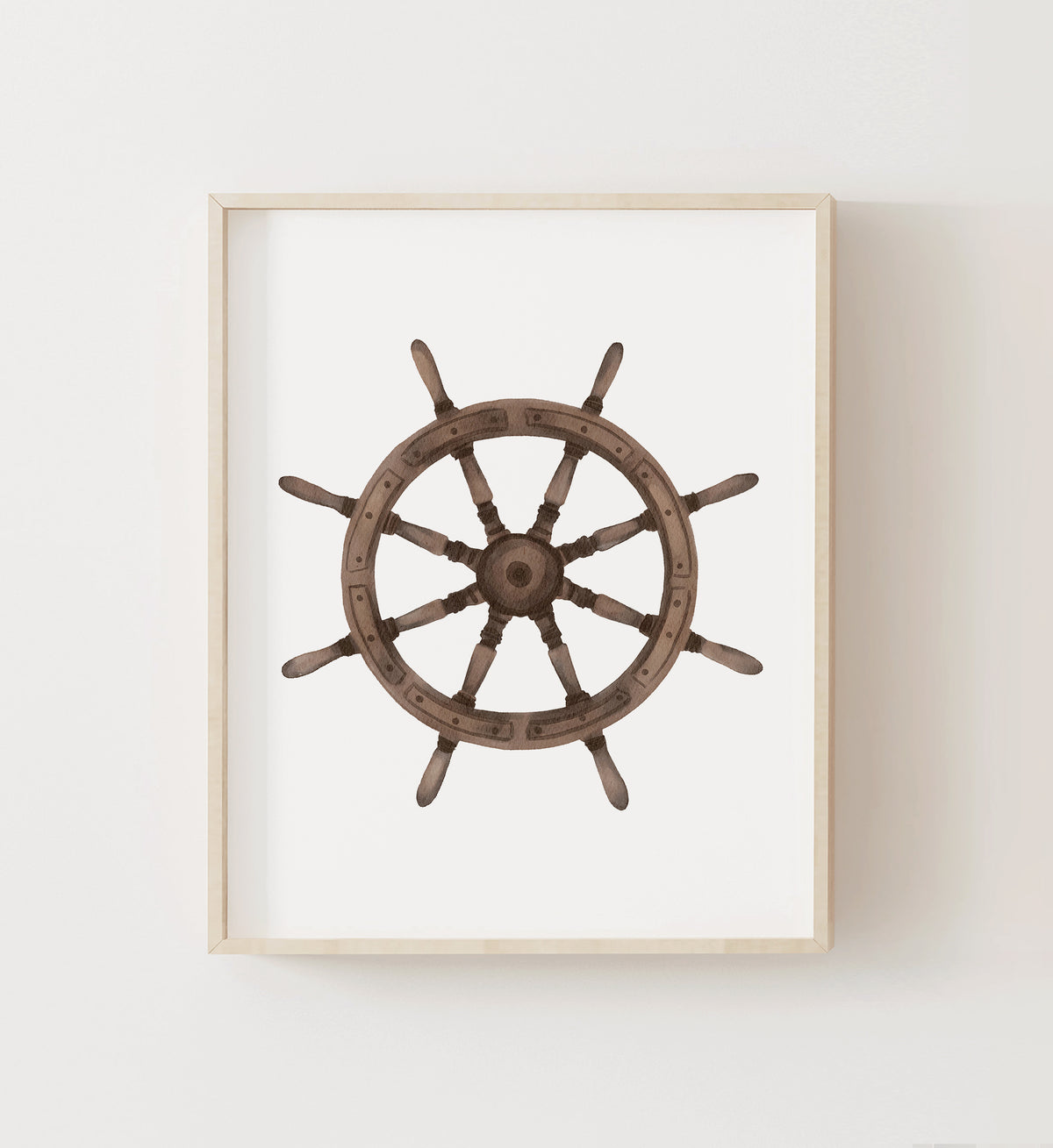 Ship Wheel Print