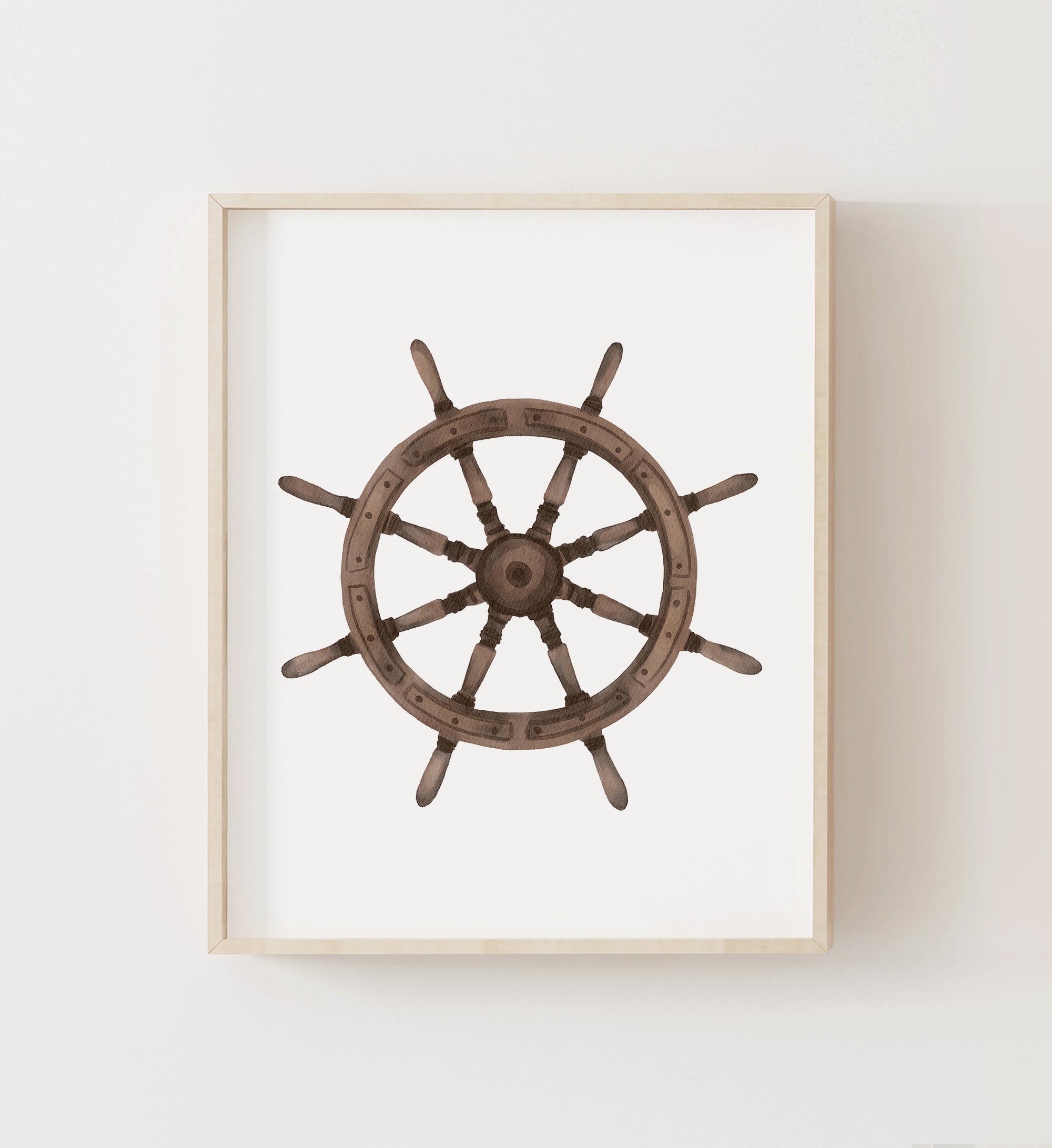 Ship Wheel Print