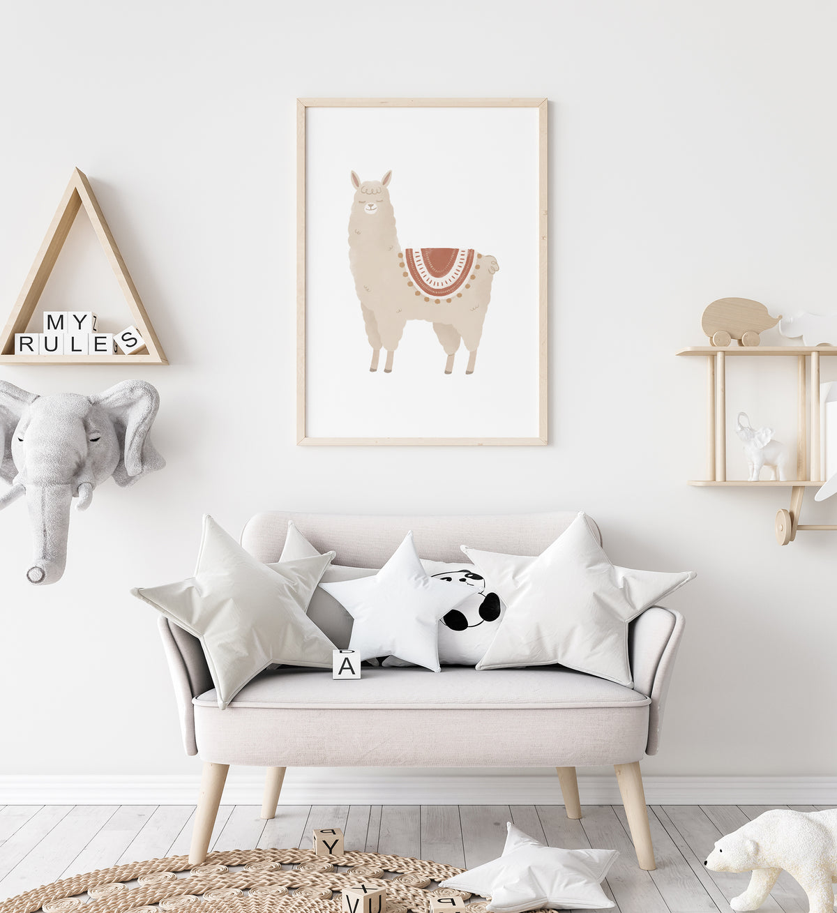 Llama with Red Saddle Print - TCCP