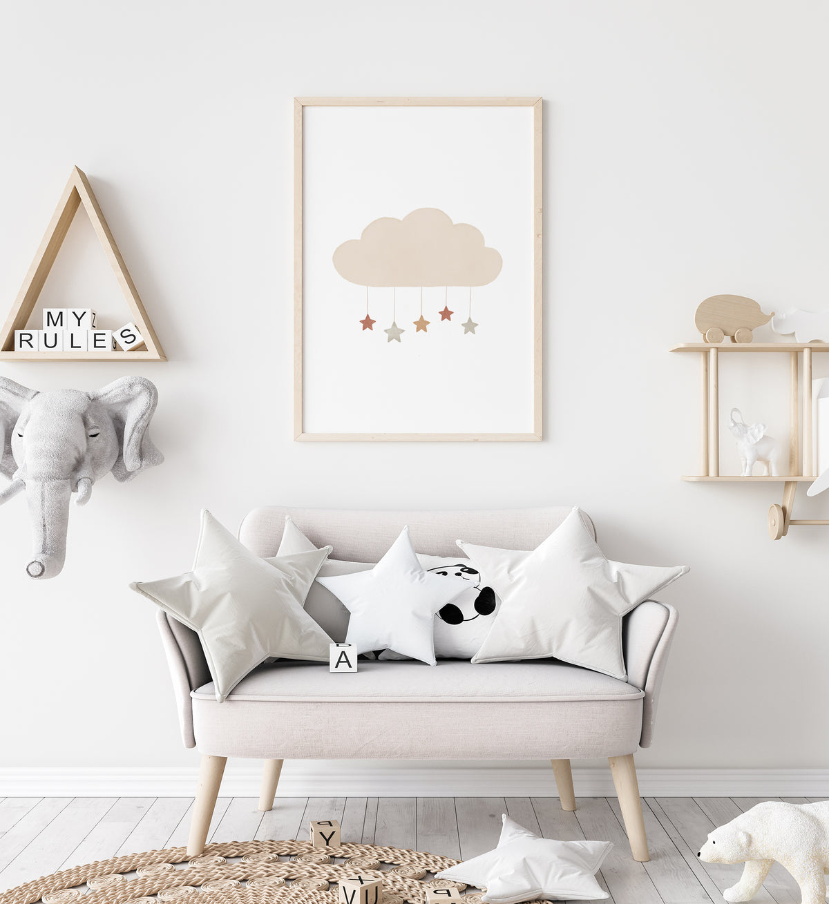 Cloud with Stars Print - TCCP