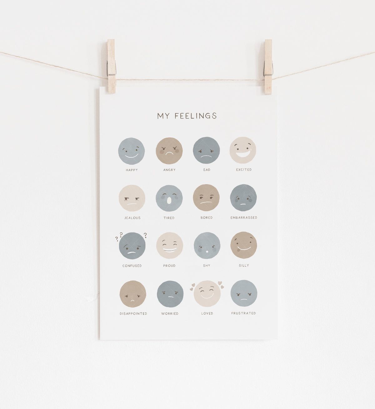 Feelings Print - BNCP - Little Folk Printables