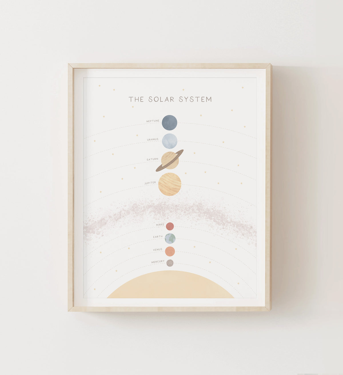 Solar System Print - Light - MRCP