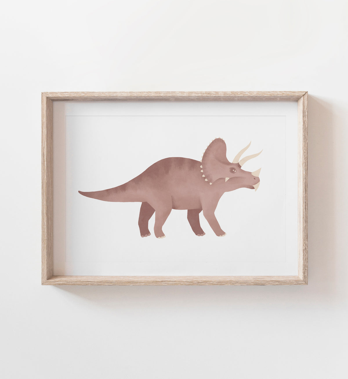 Triceratops Print - Red