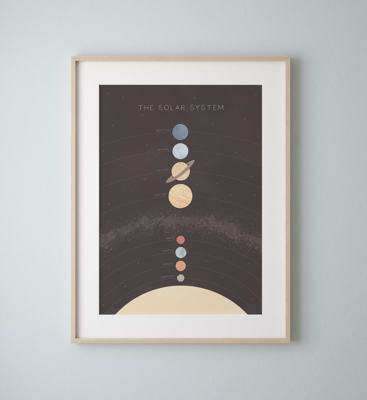 Solar System Print - Dark - MRCP