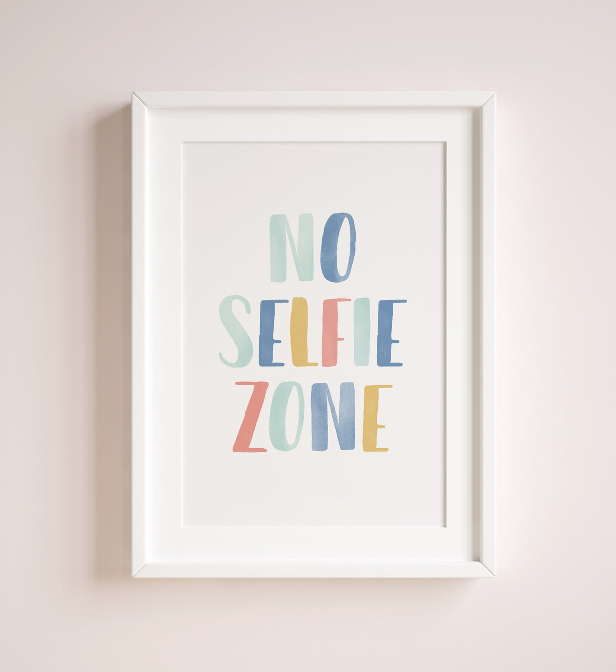 No Selfie Zone Print
