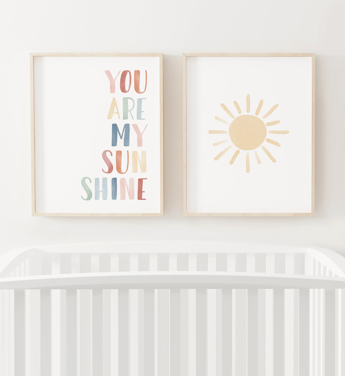You Are My Sunshine &amp; Sun Set of 2 Prints - MRCP