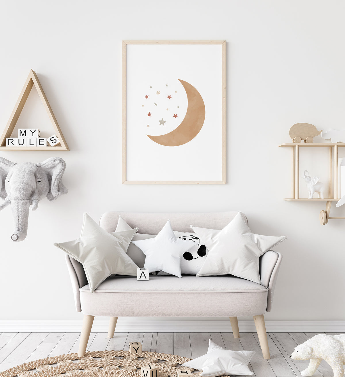 Moon and Stars Print - TCCP