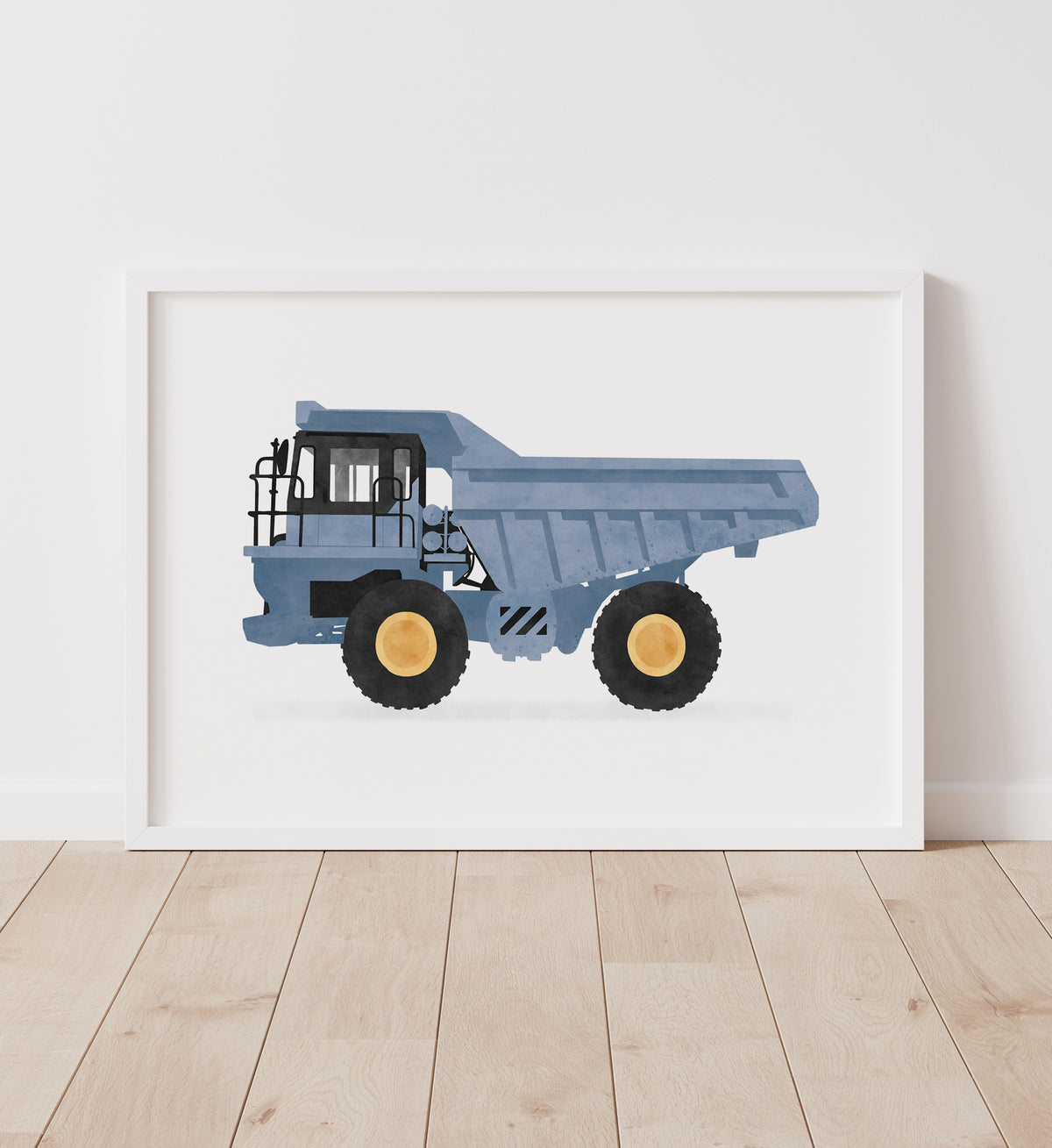 Construction Vehicles Set of 4 Horizontal Prints - Colorful