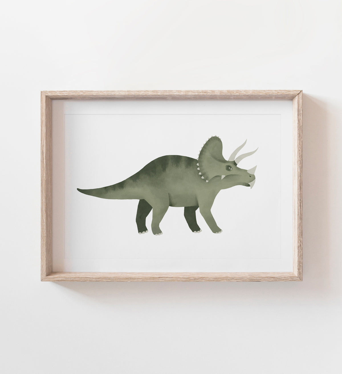 Triceratops Print - Green
