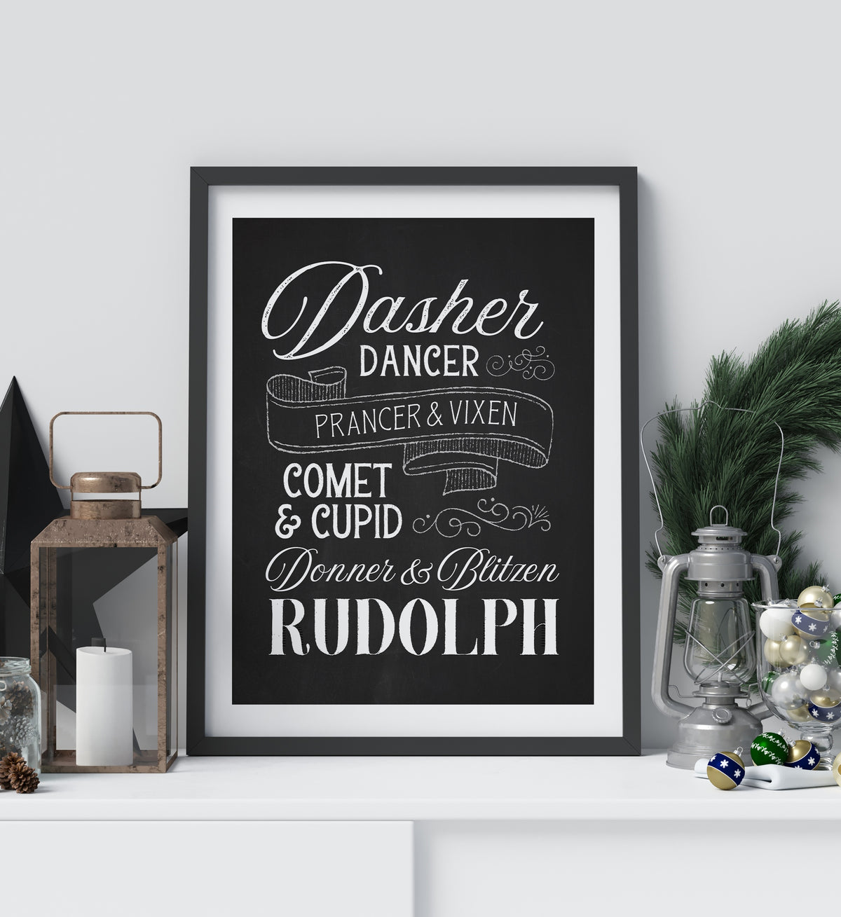 Reindeer Names Print