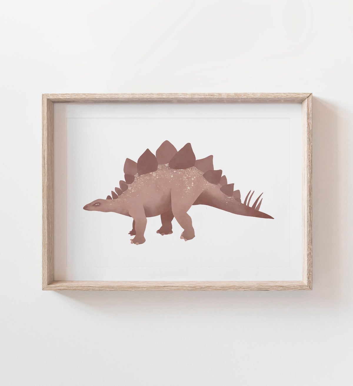 Stegosaurus Print - Red