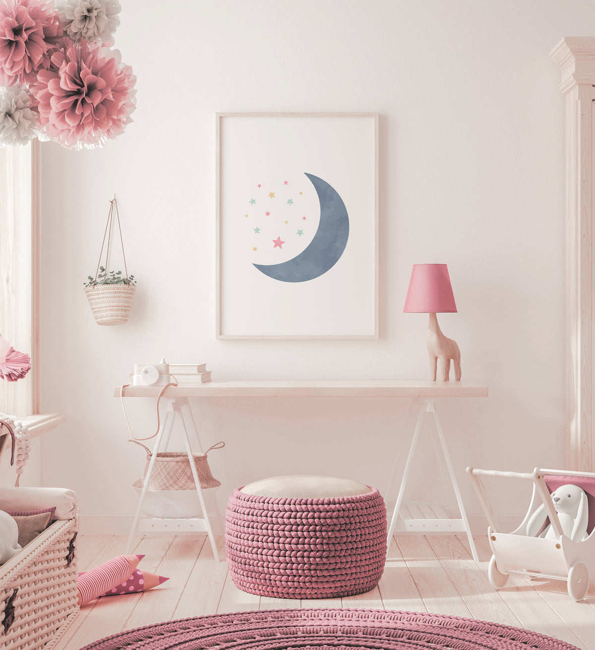 Moon and Stars Print - SDCP