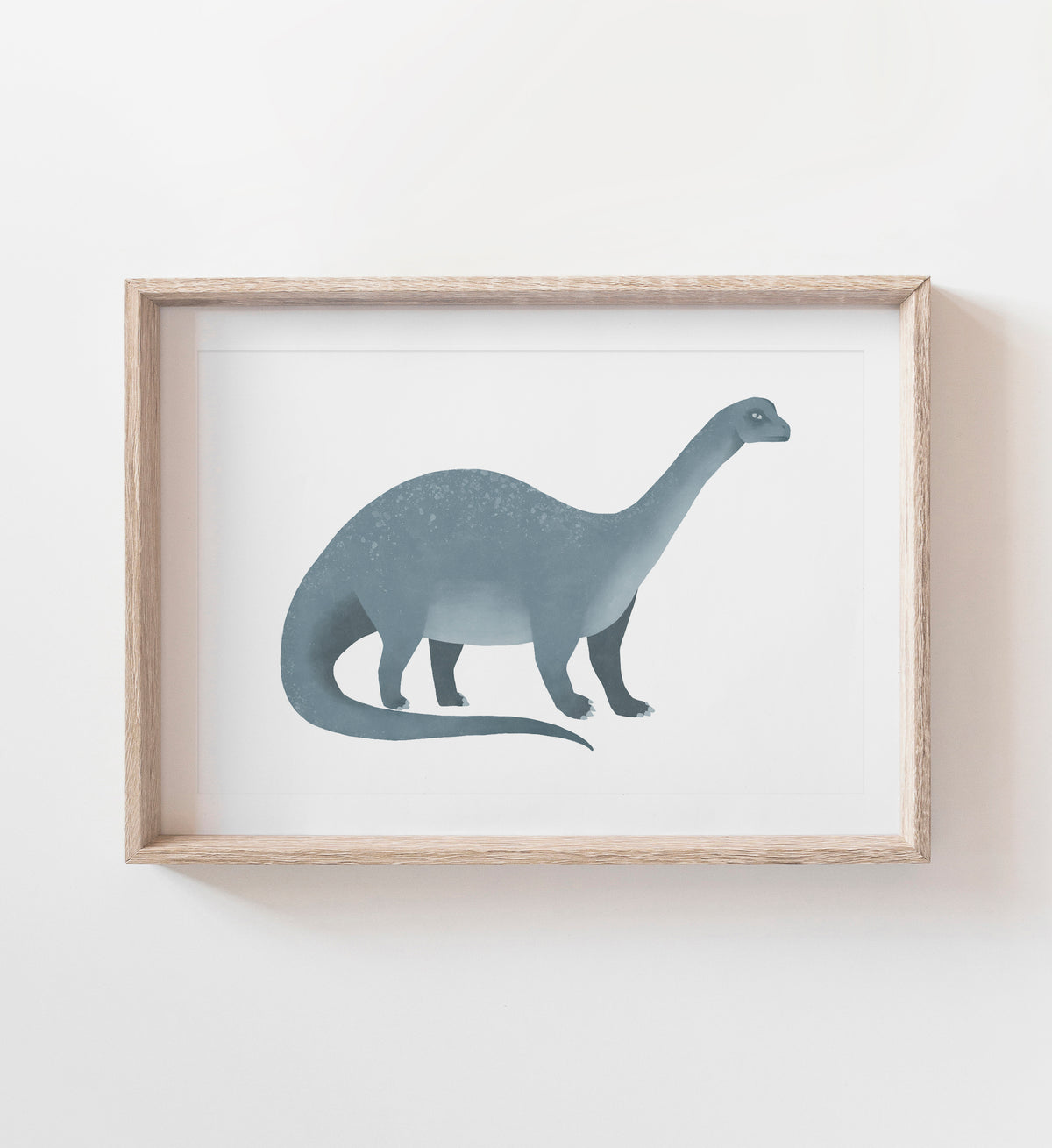 Brontosaurus Print - Blue