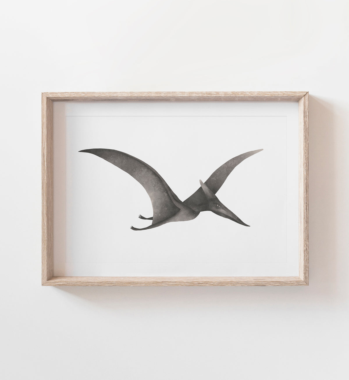 Pterodactyl Print - Gray