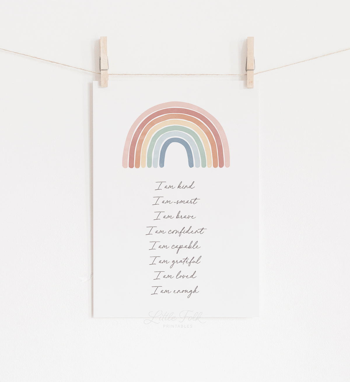 Affirmations with Rainbow Print – MRCP