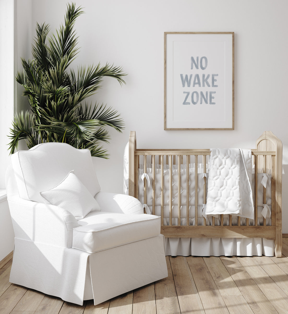 No Wake Zone Print - Blue