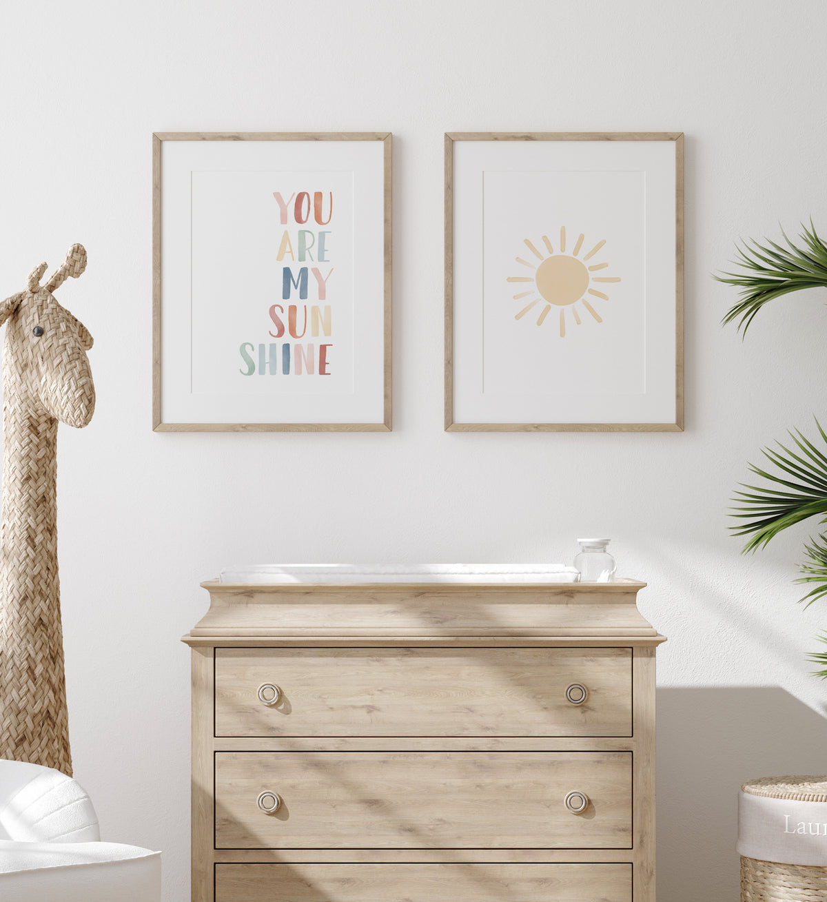 You Are My Sunshine &amp; Sun Set of 2 Prints - MRCP