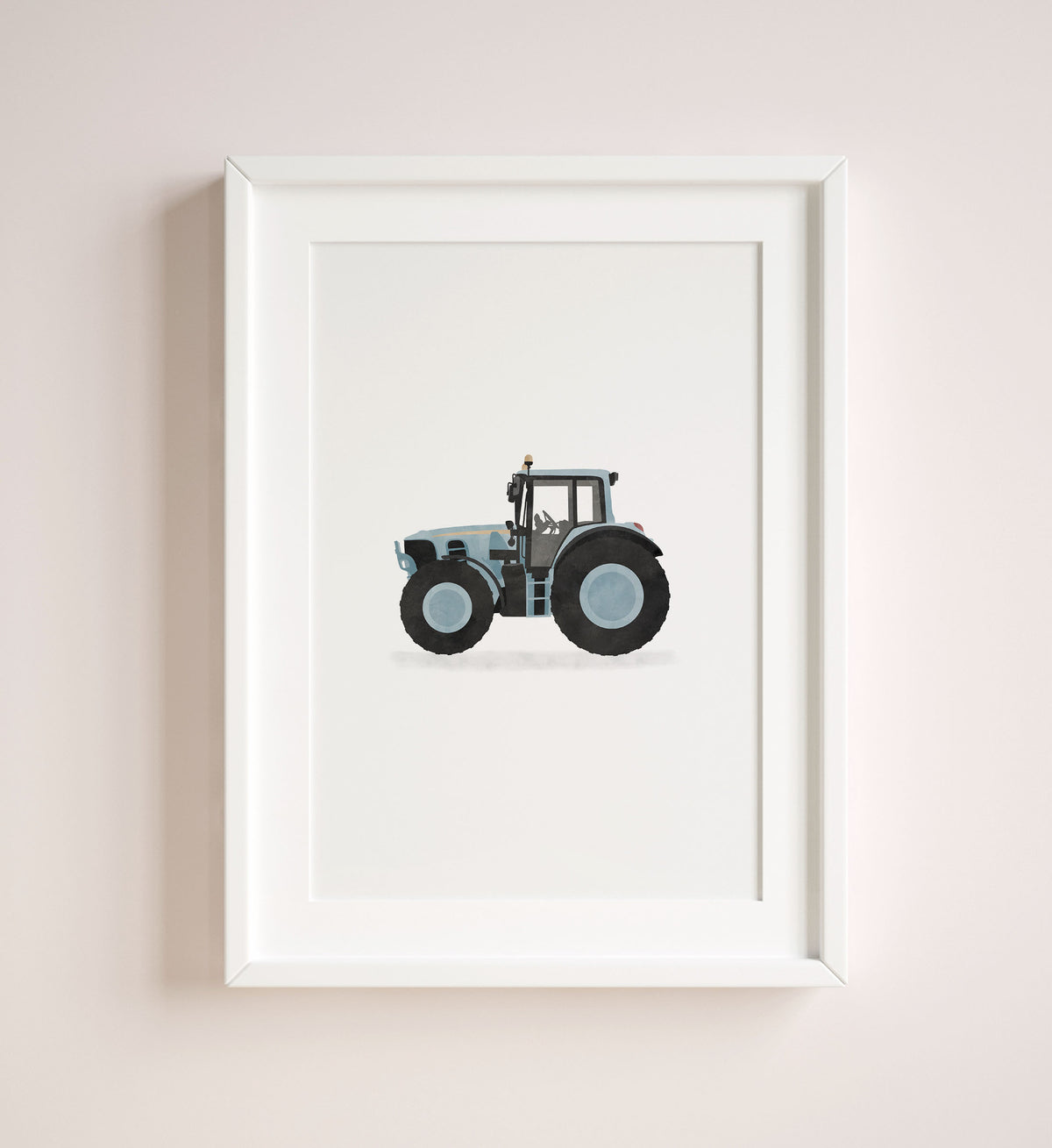 Tractor Print - Light Blue