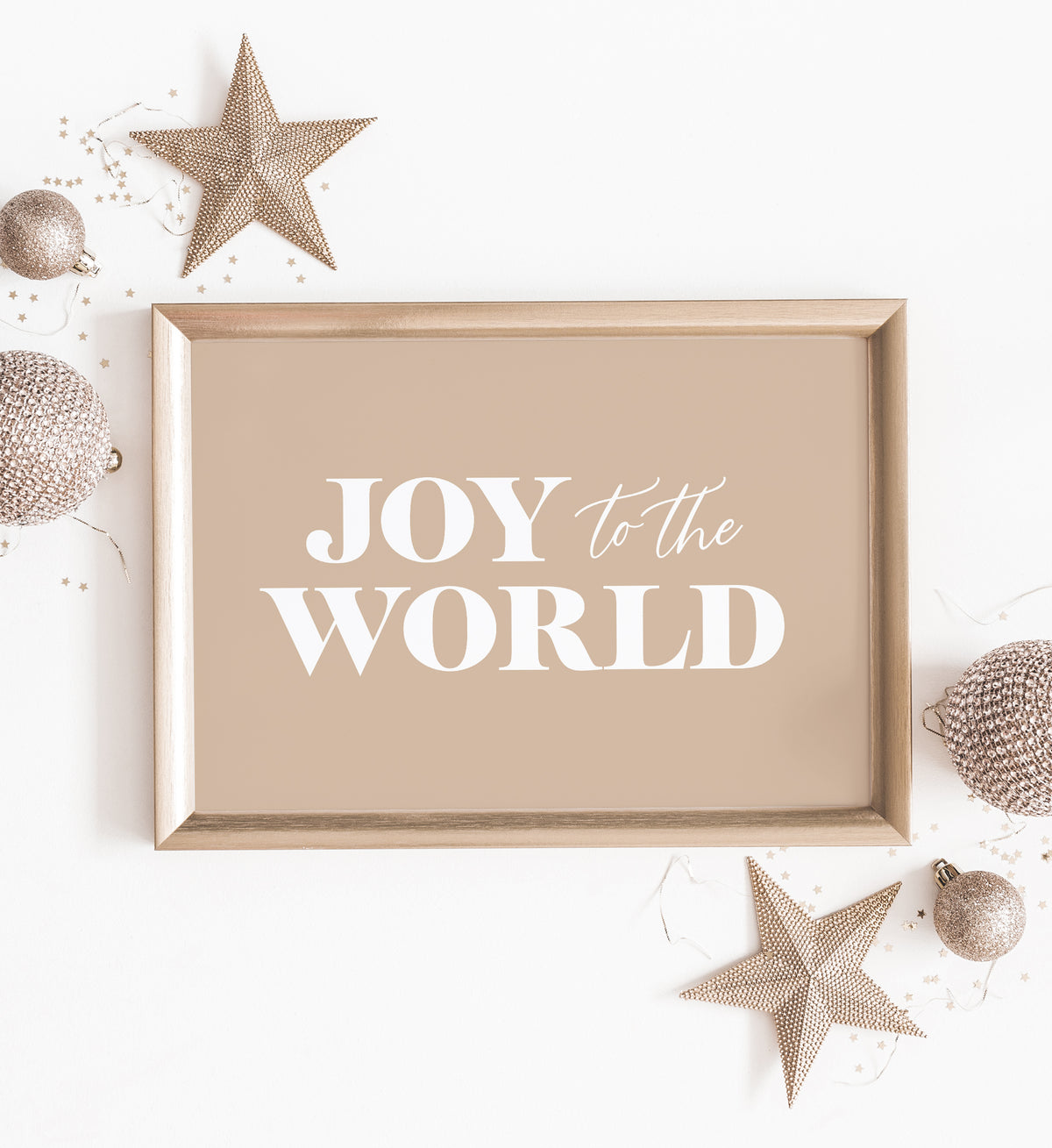 Gold Joy to the World Print