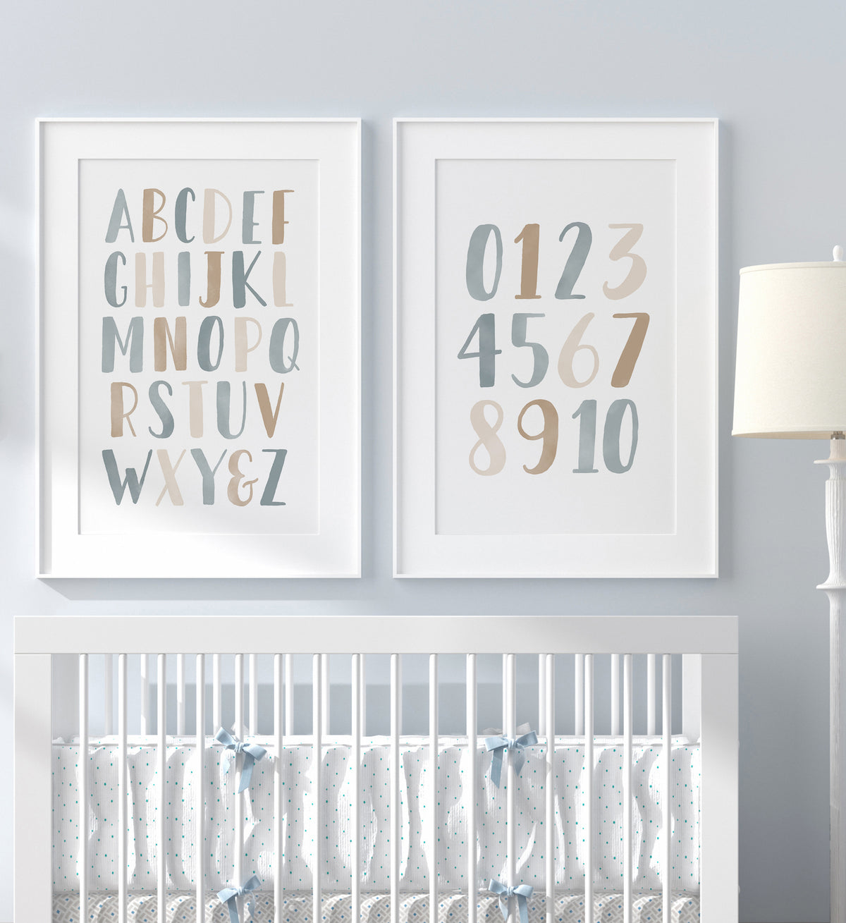 Alphabet and Numbers Set of 2 Prints - BNCP