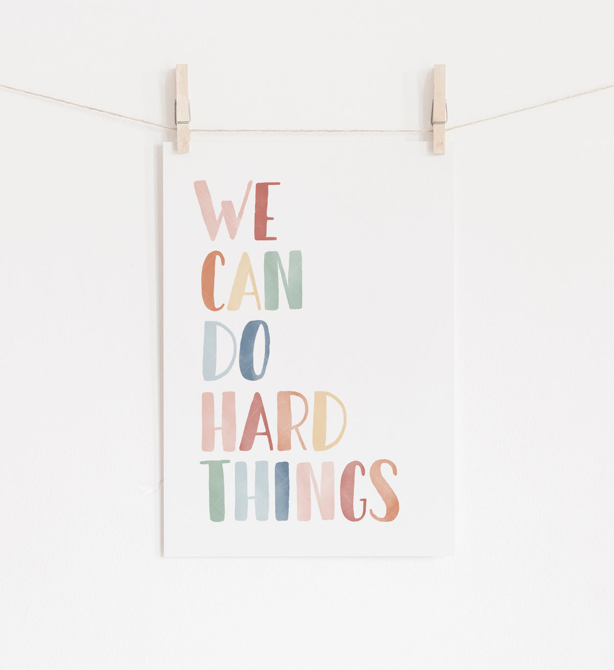 We Can Do Hard Things Print - MRCP