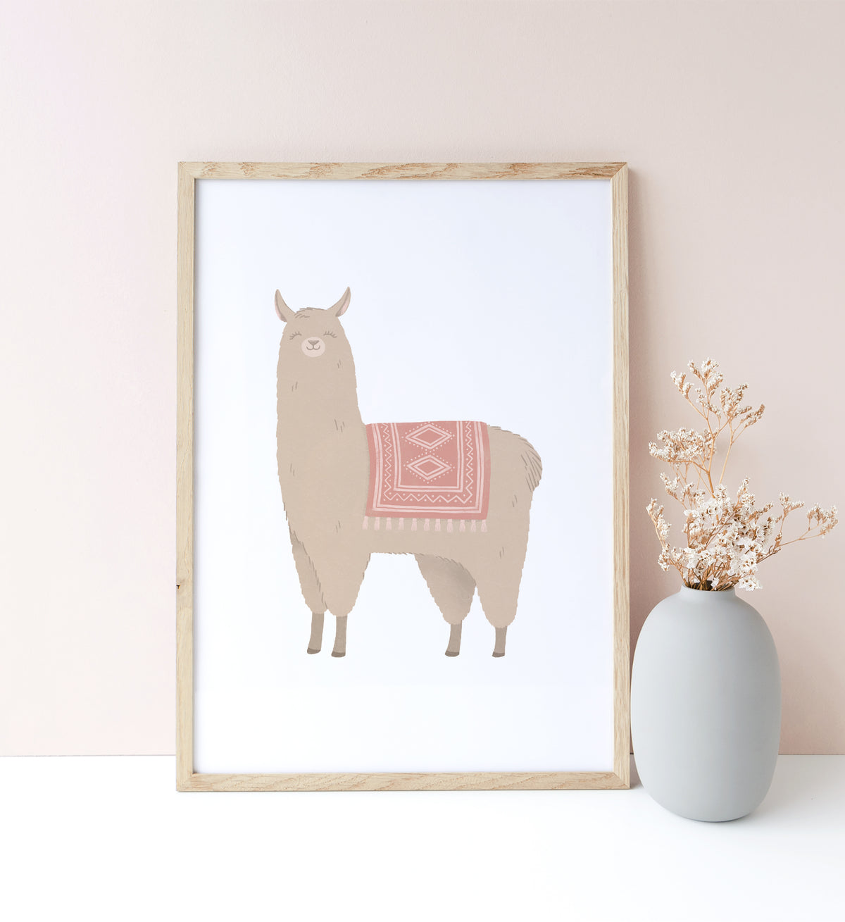 Llama with Red Saddle Print - PNCP