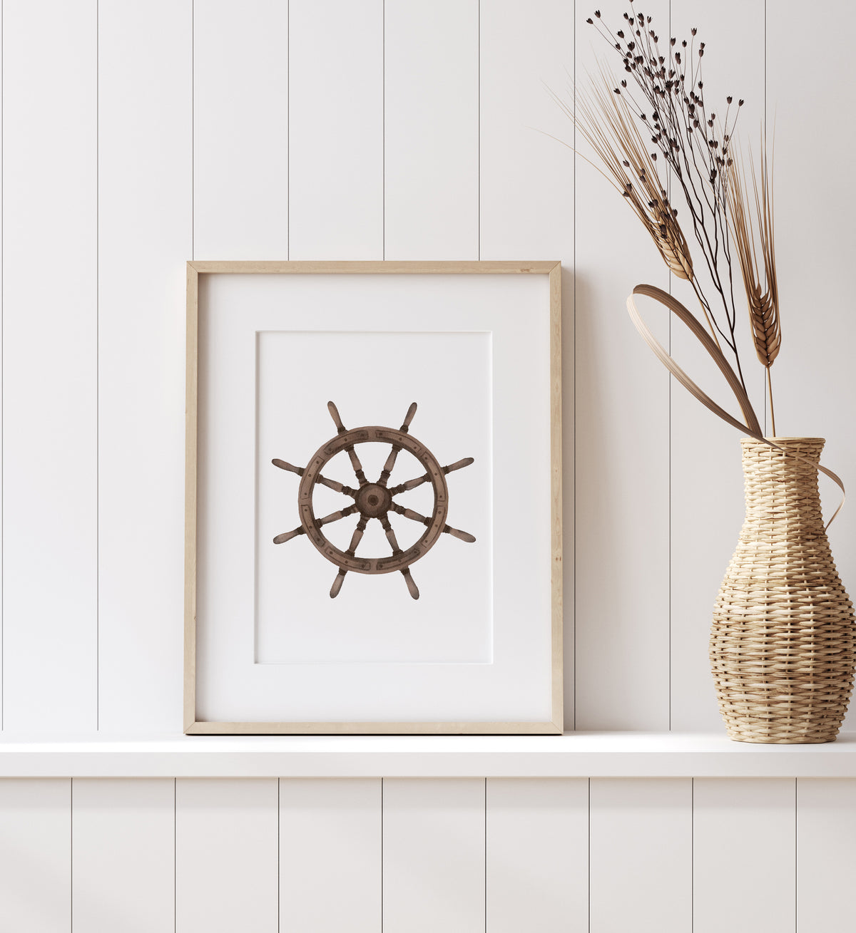 Ship Wheel Print