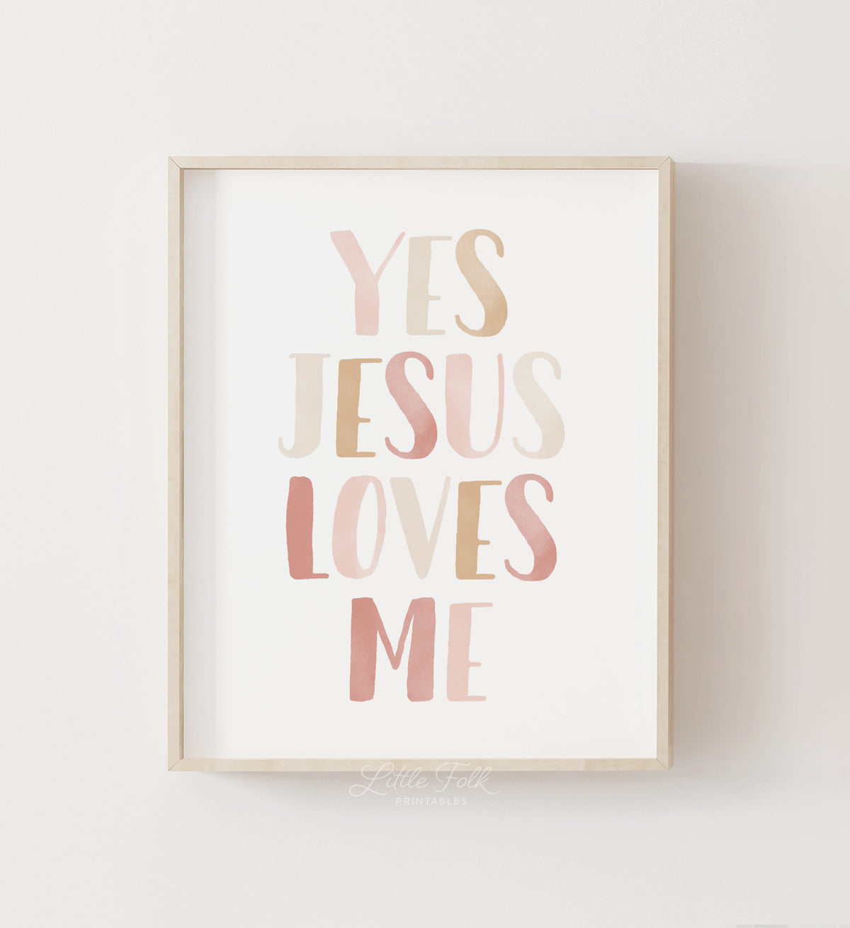 Yes Jesus Loves Me Print - PNCP