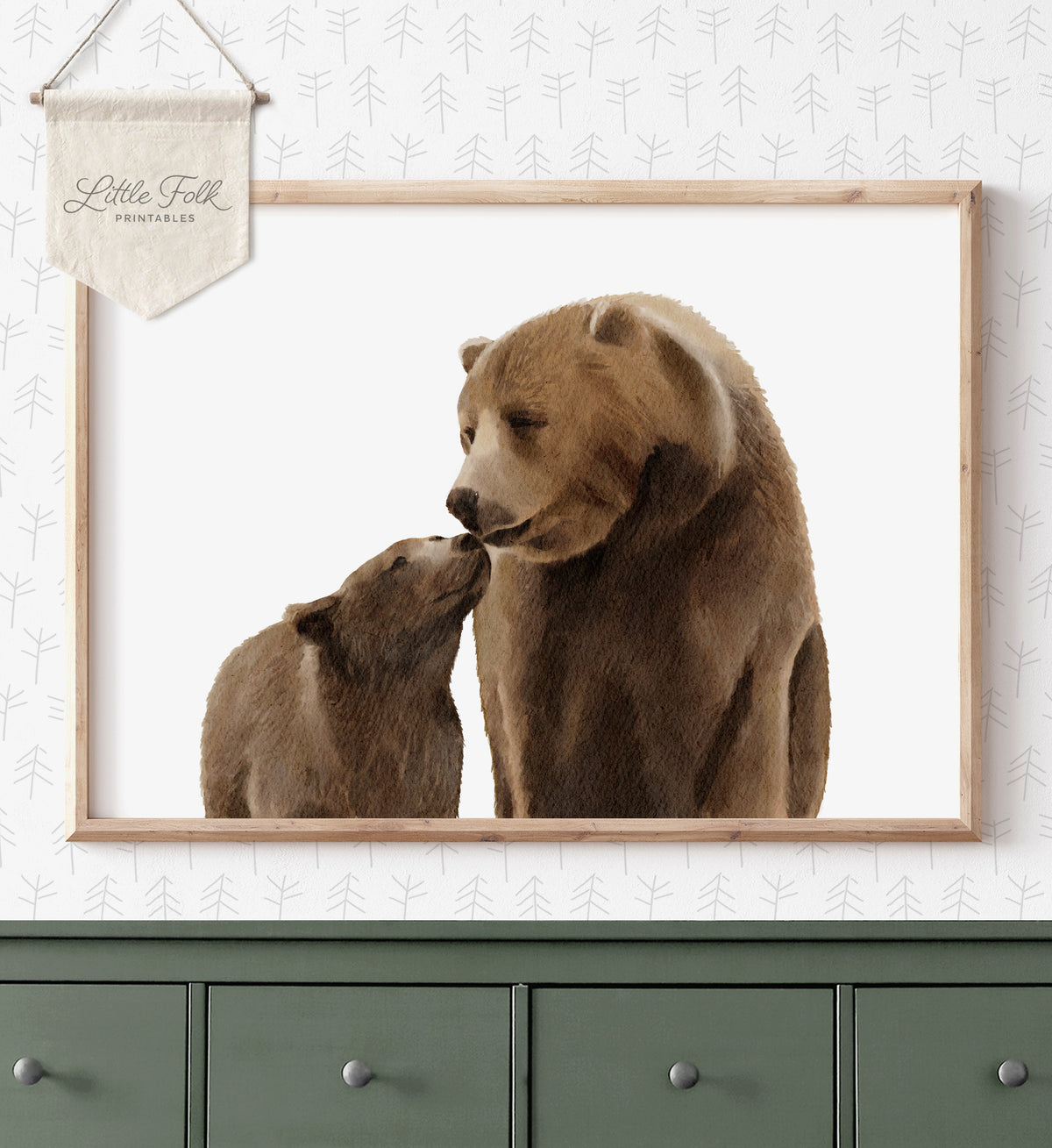 Baby and Mama Bear Print