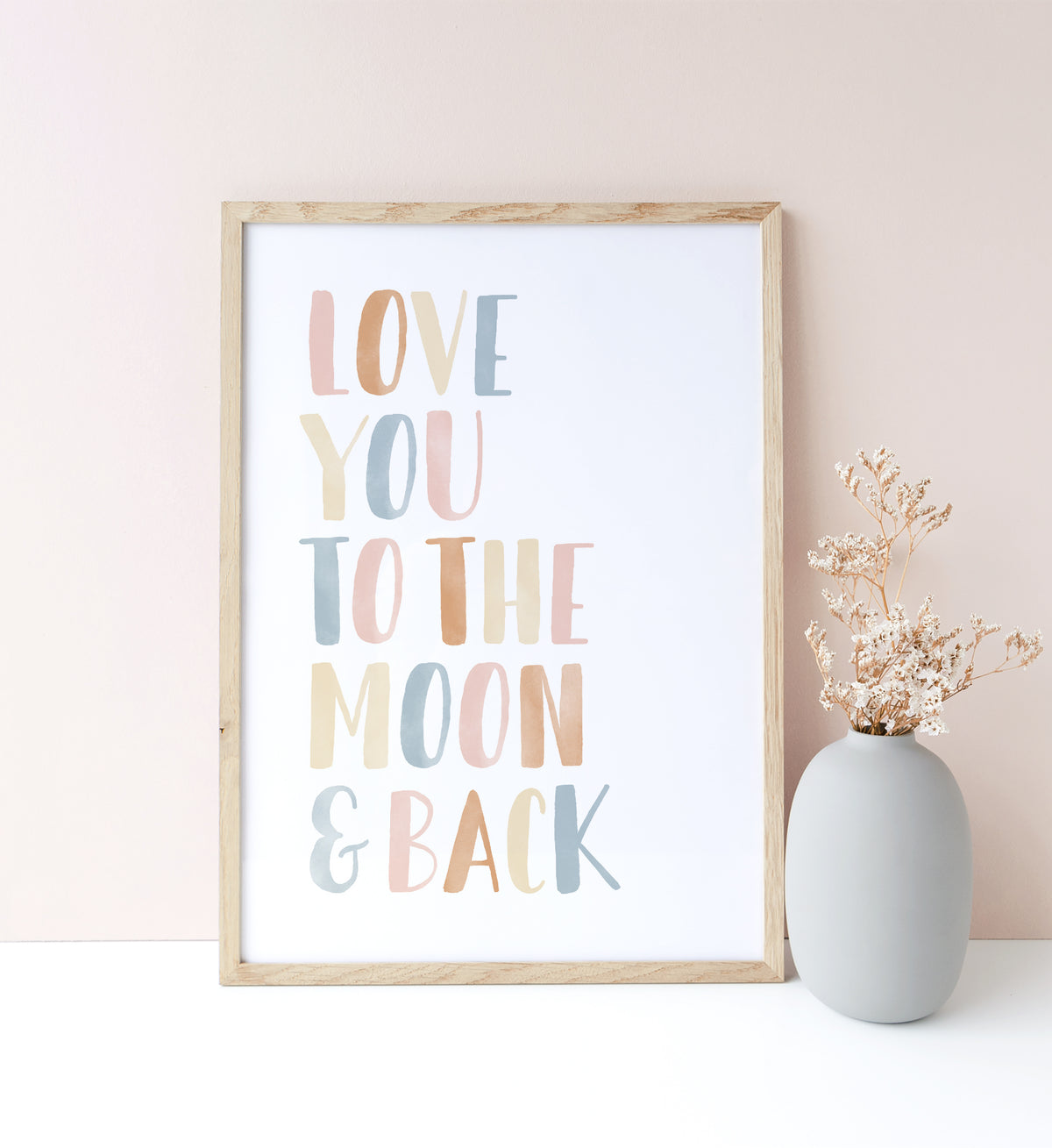 Love You to the Moon and Back Print - BHCP