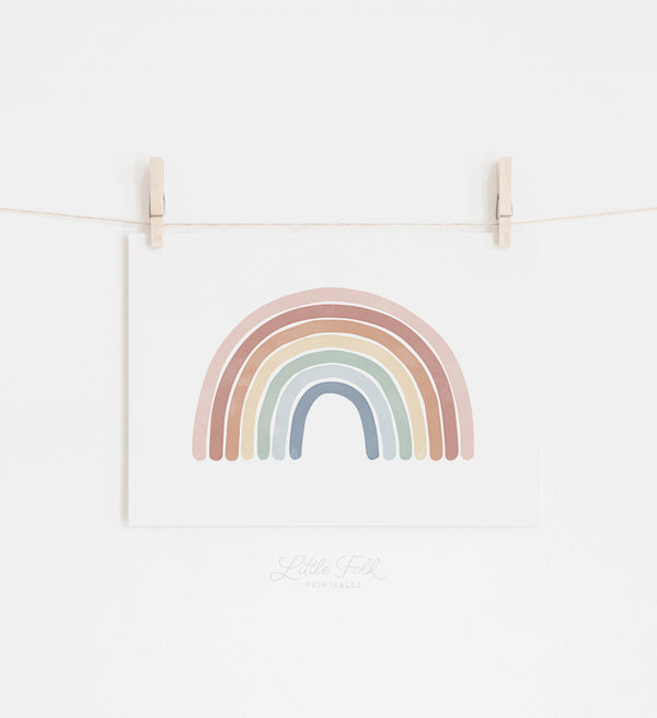 Rainbow Horizontal Print - MRCP - Little Folk Printables