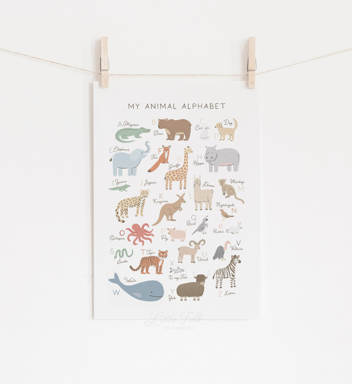 Animal Alphabet Print - MRCP