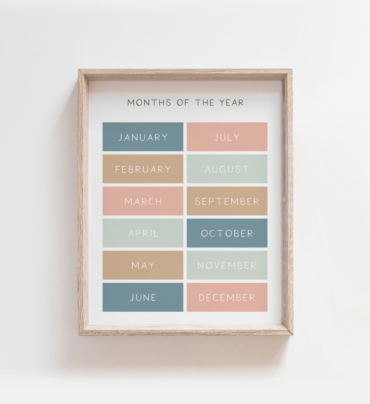 Months of the Year Print - MPCP