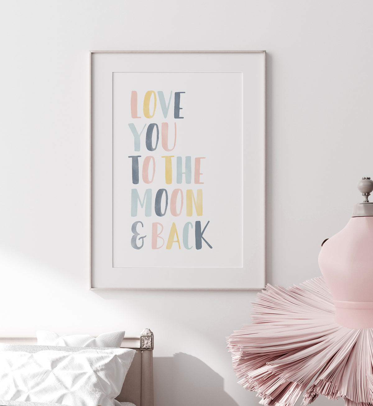 Love You to the Moon and Back Print - Sunny Day