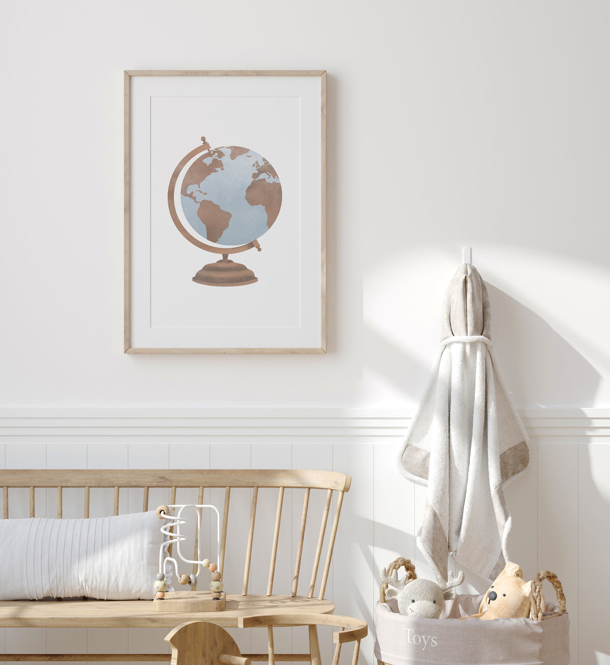Vintage Globe Print