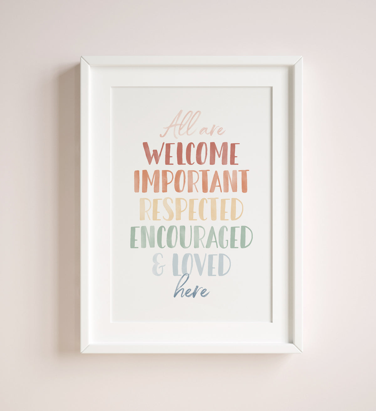All Are Welcome Print - MRCP