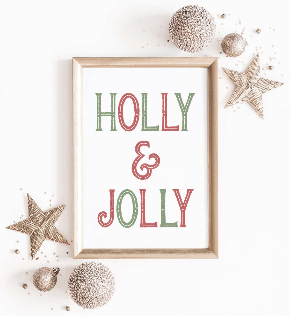 Holly &amp; Jolly Print