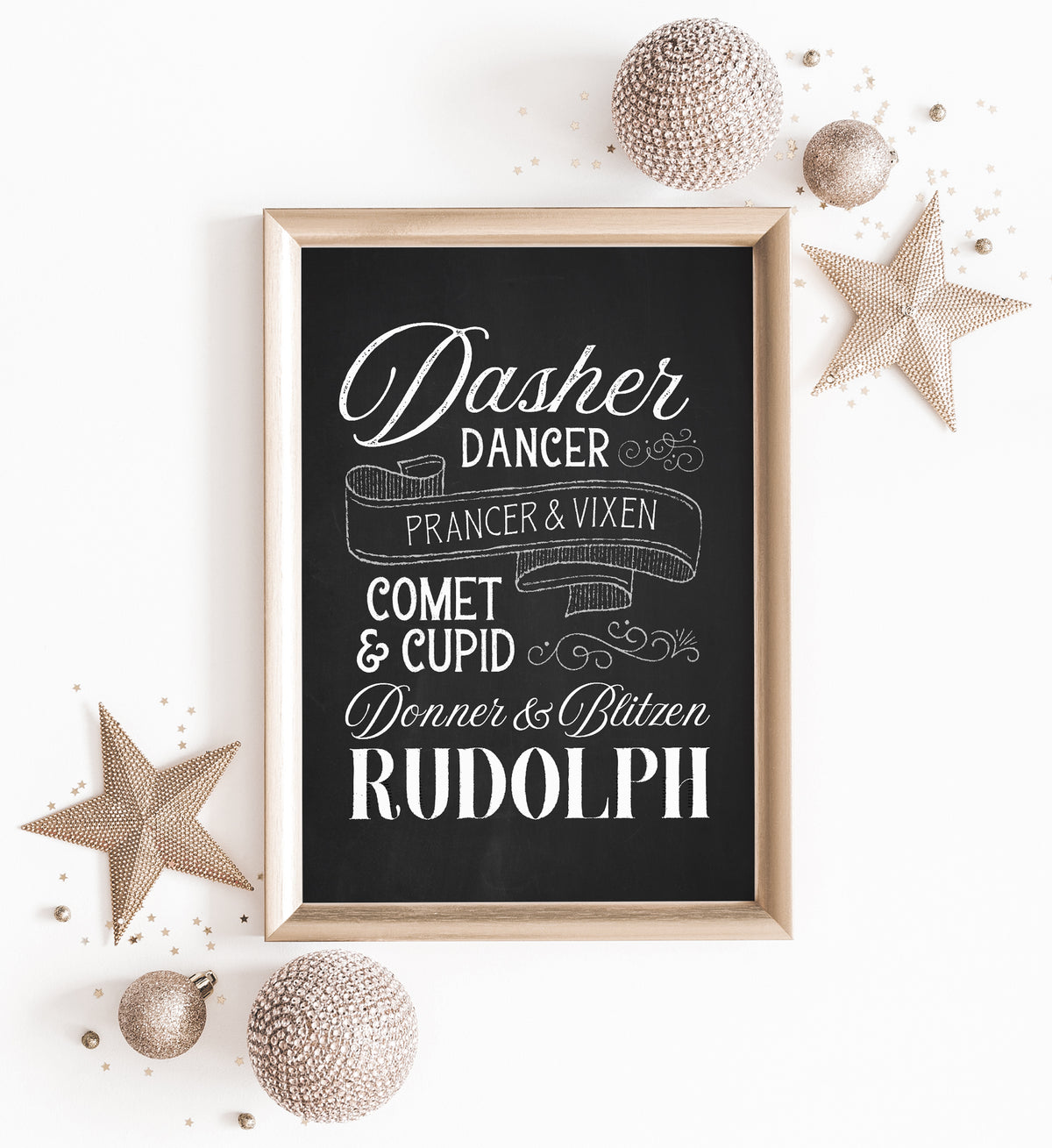 Reindeer Names Print