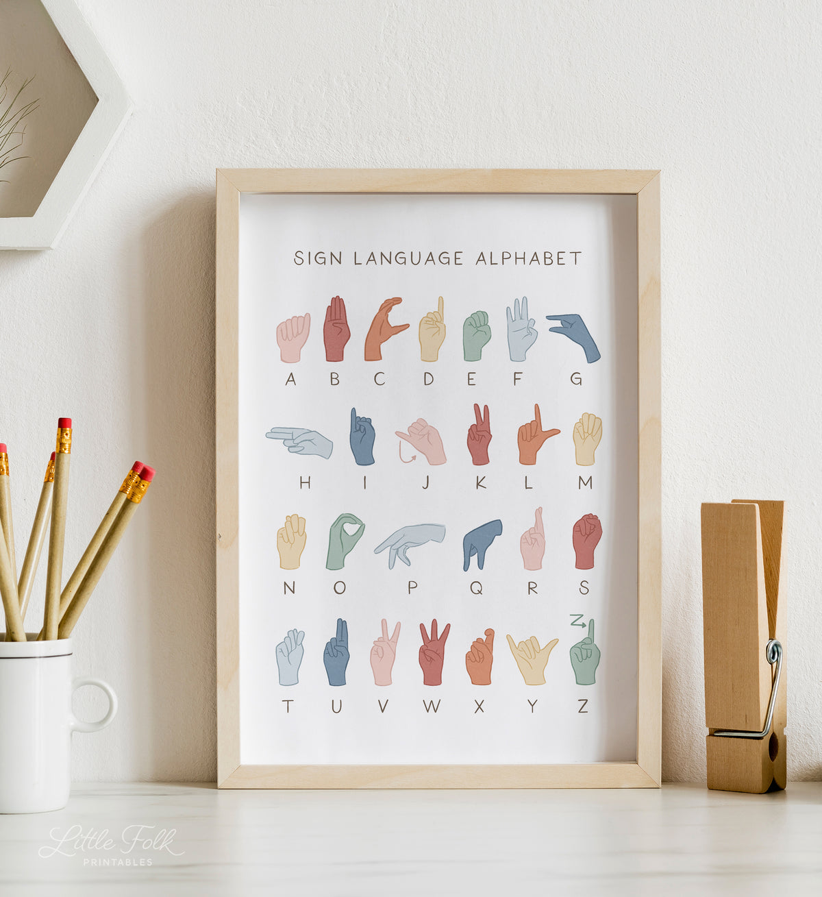American Sign Language Alphabet Print - MRCP
