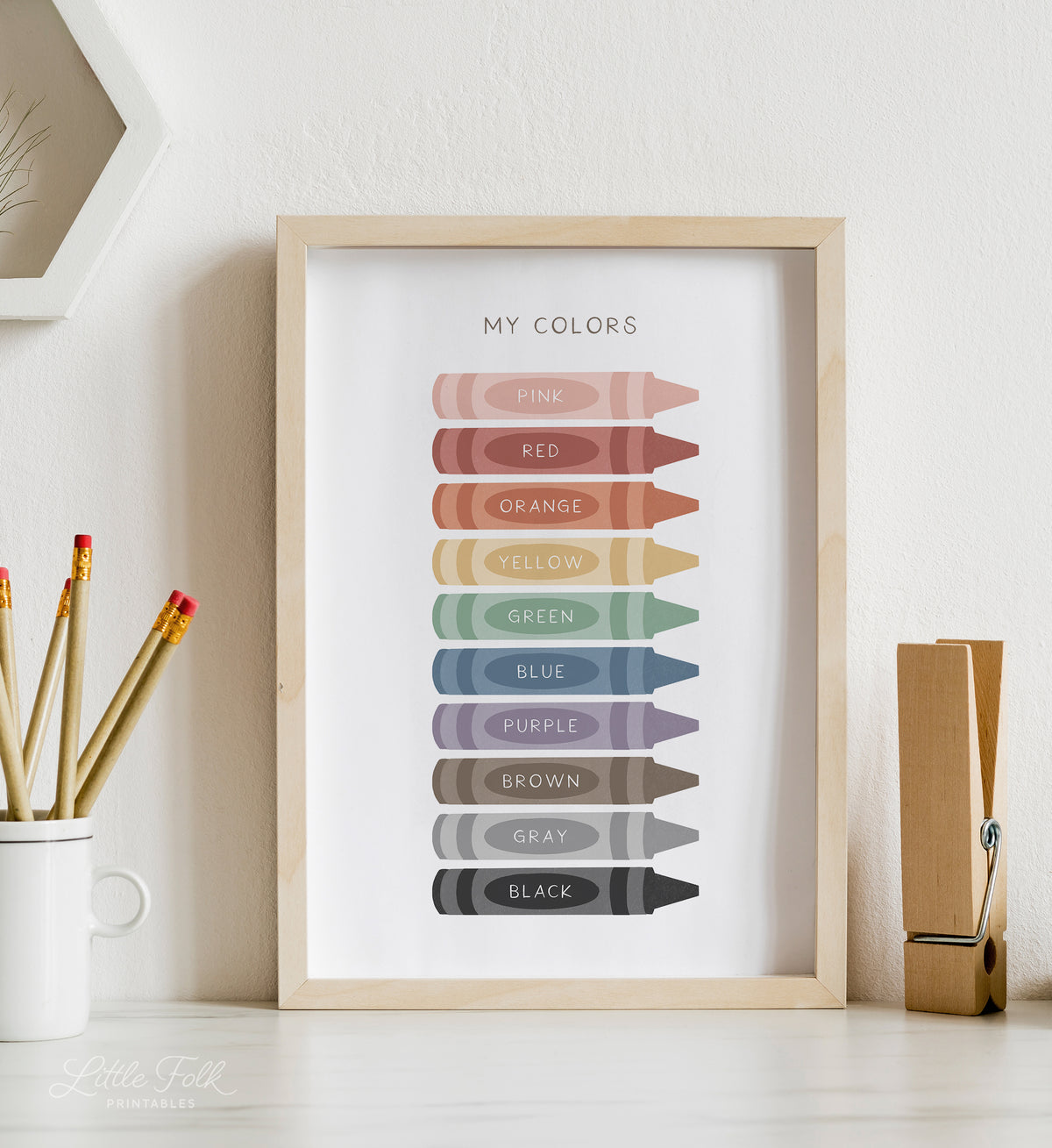 Crayon Colors Print - MRCP
