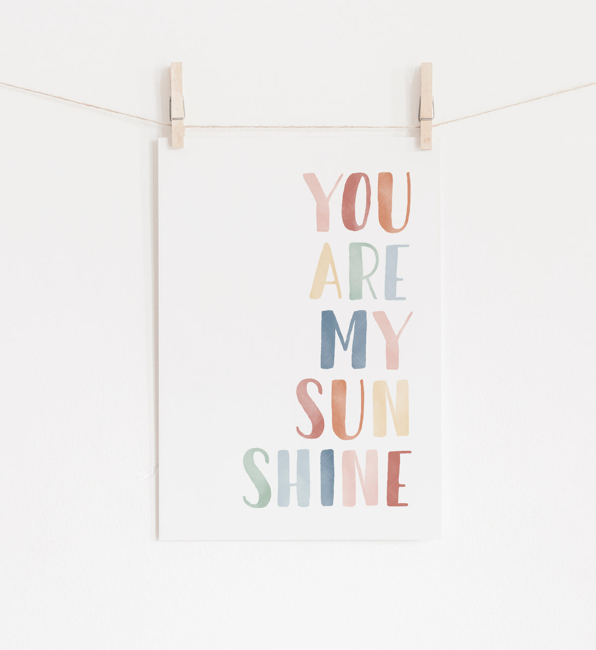 You Are My Sunshine &amp; Sun Set of 2 Prints - MRCP