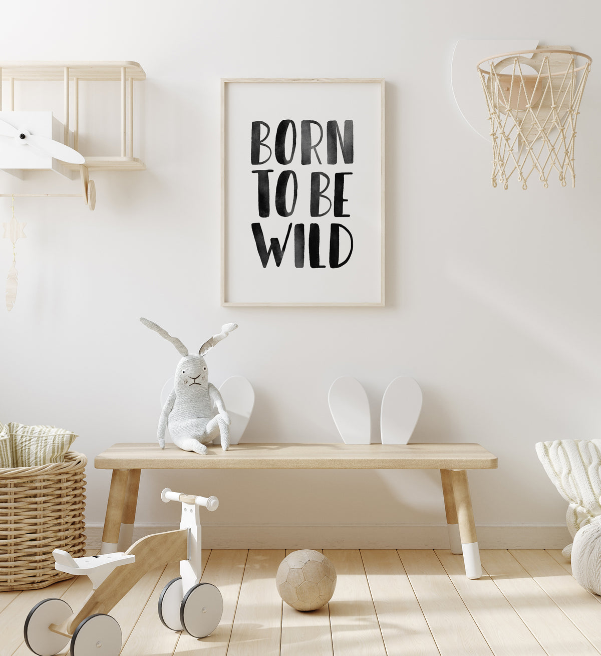 Born To Be Wild Print - Black