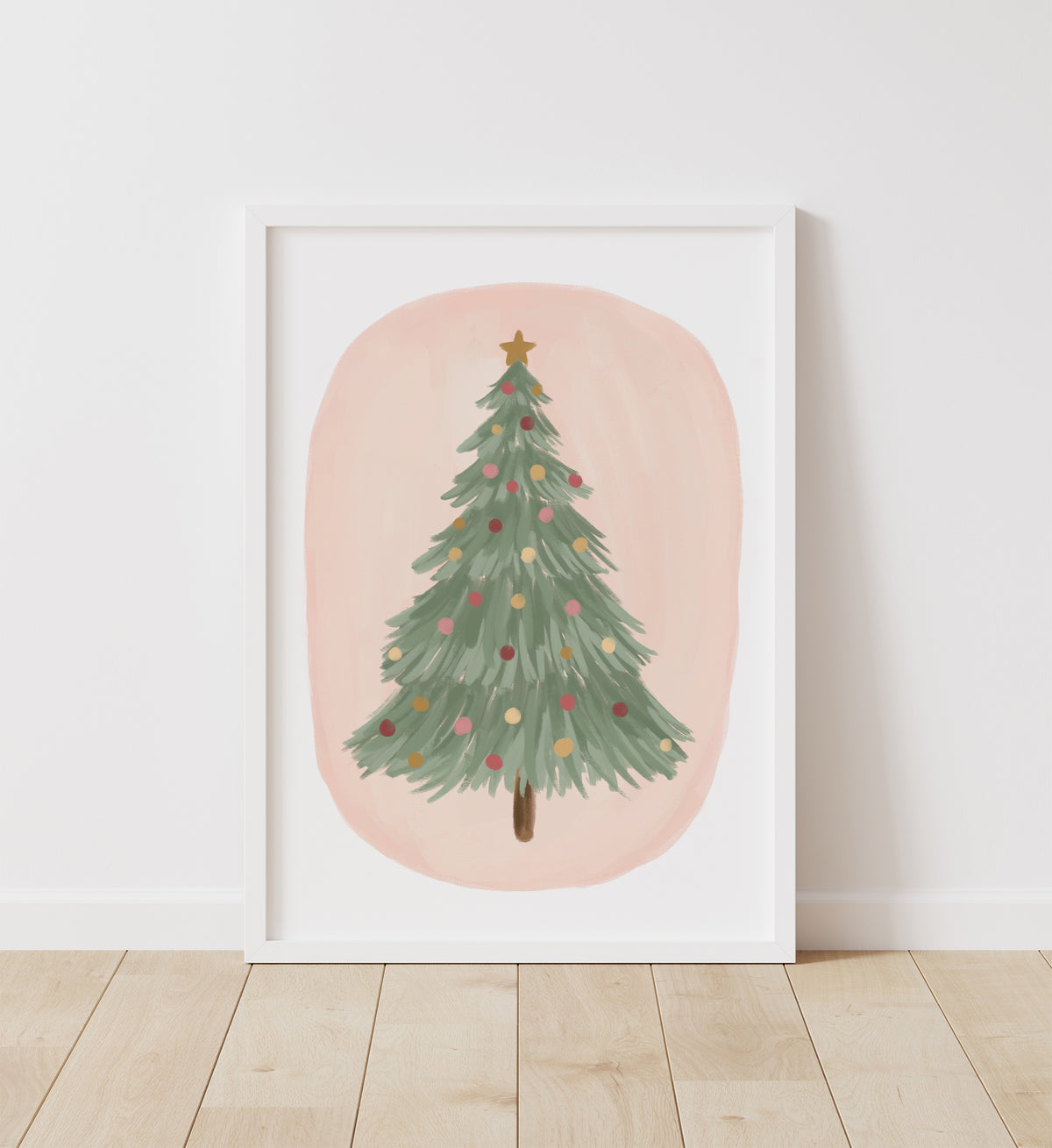 Green Christmas Tree Print