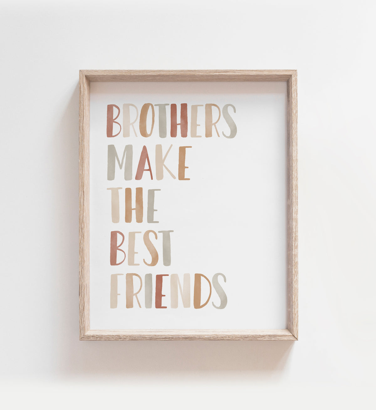 Brothers Make the Best Friends Print - TCCP