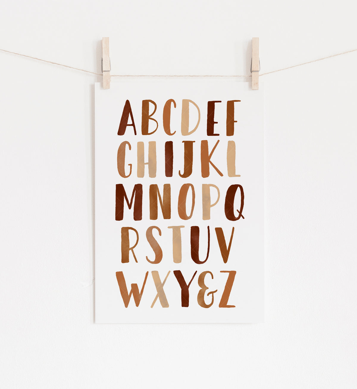 Rainbow, Alphabet &amp; Numbers Set of 3 Prints - BOCP