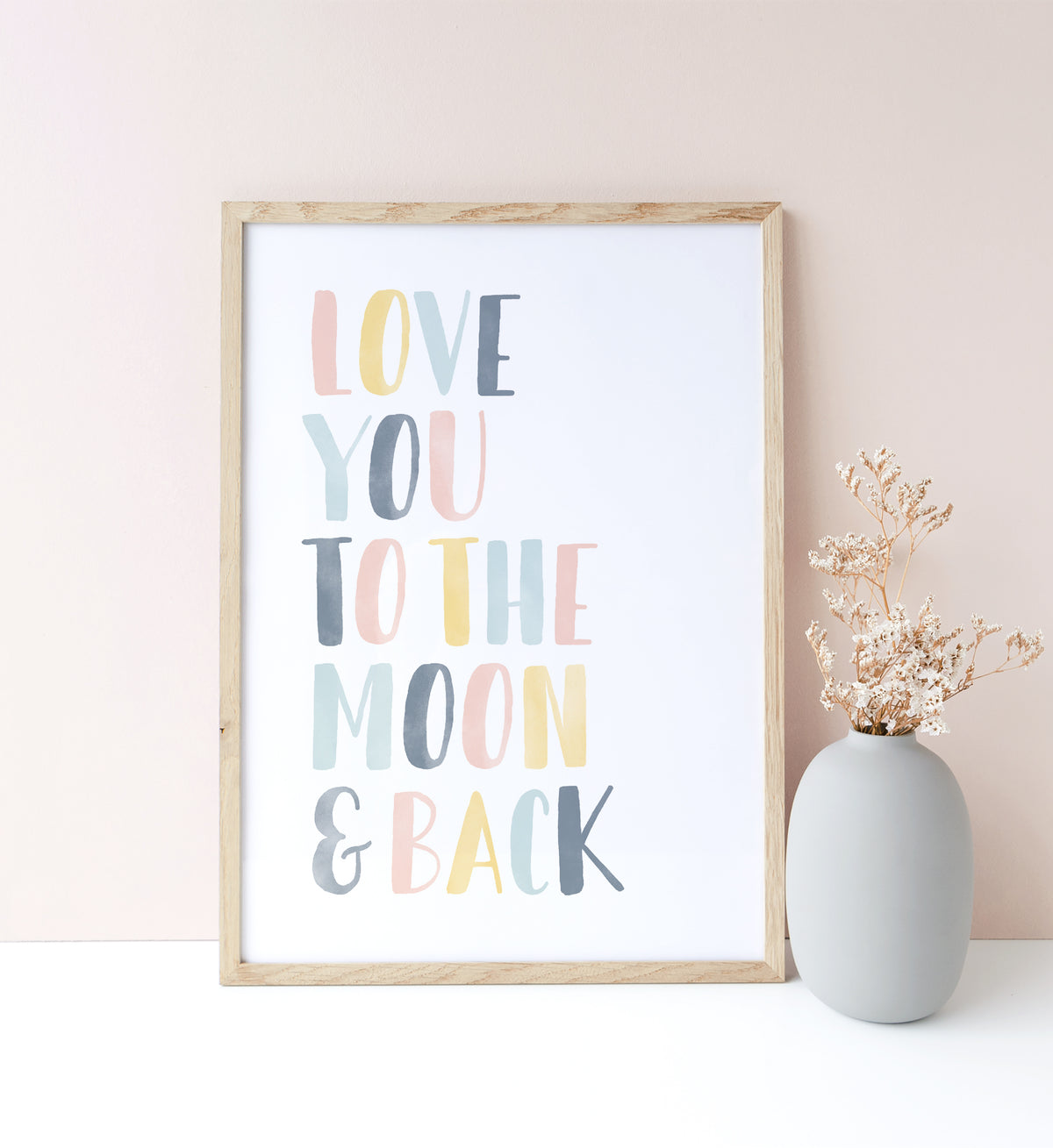 Love You to the Moon and Back Print - Sunny Day