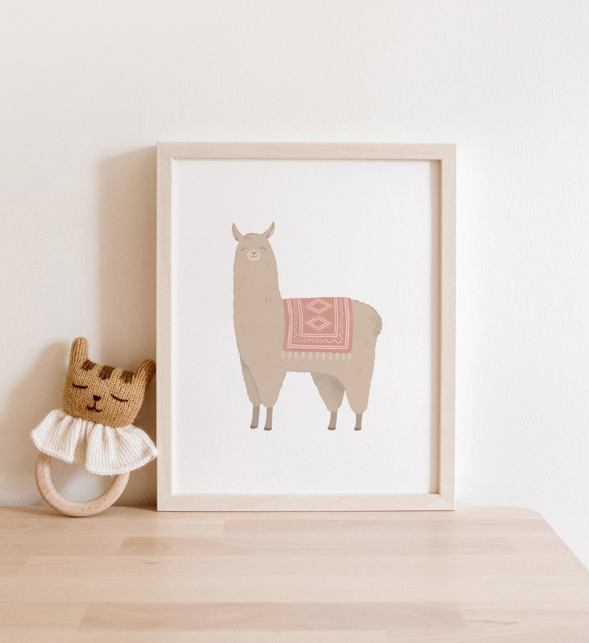 Llama with Red Saddle Print - PNCP