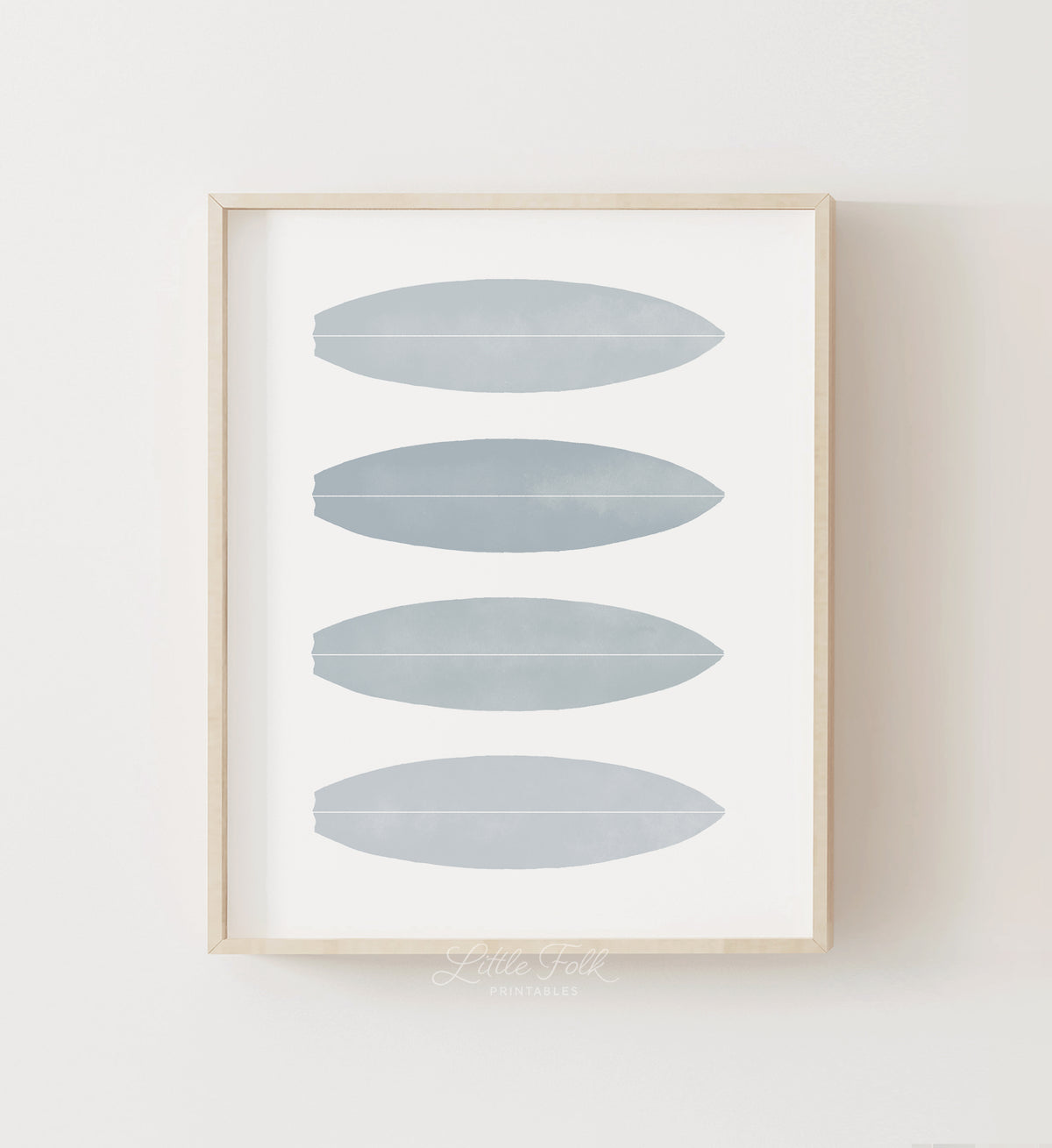 Surfboards Print - Blue Gray