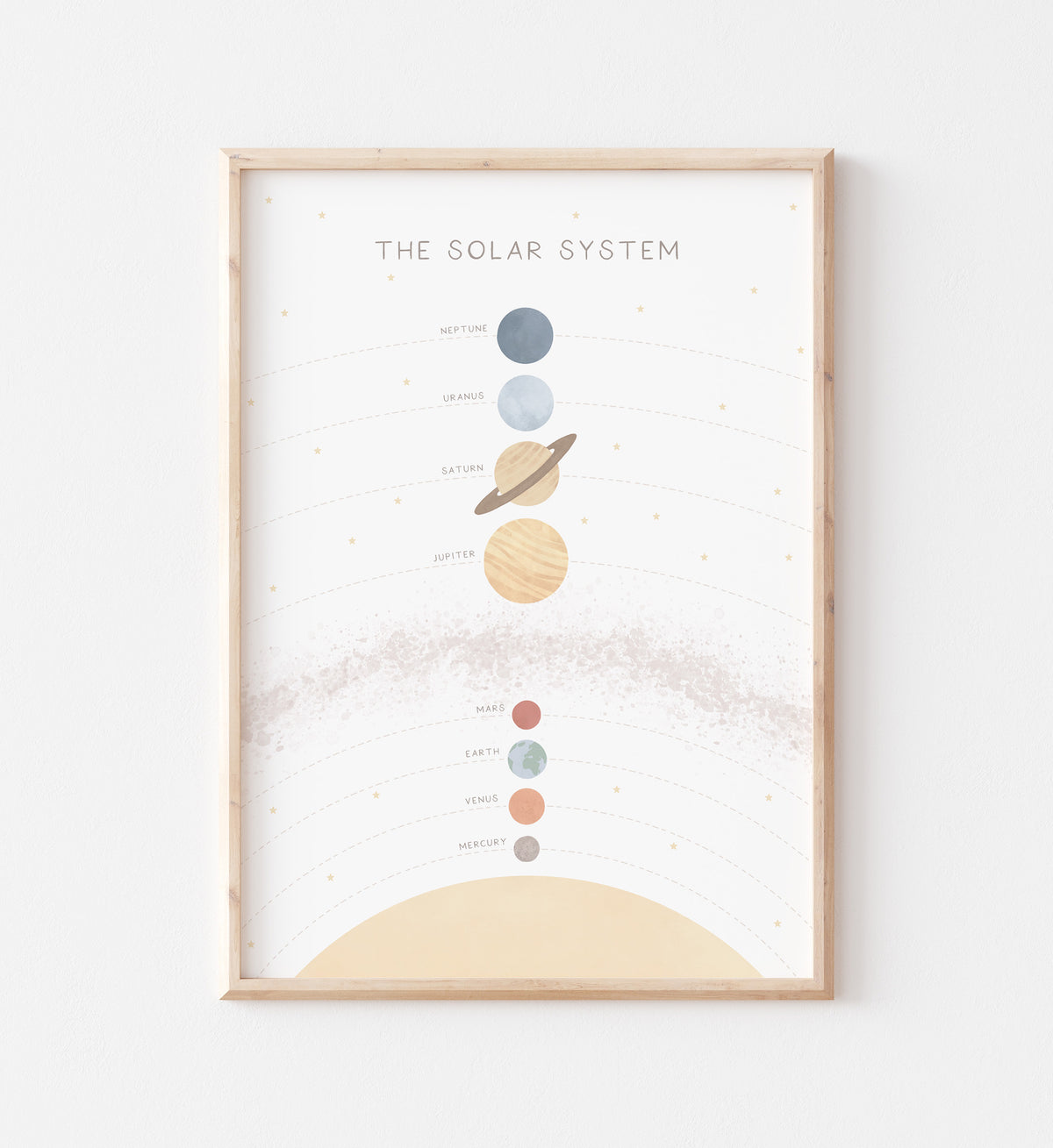 Solar System Print - Light - MRCP